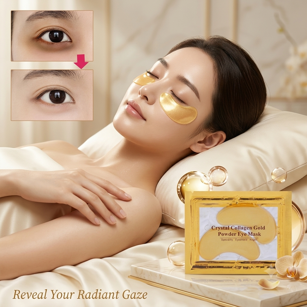 Korean Beauty Gold Crystal Collagen Patches Anti-Aging Acne Eye Mask 10 pieces Cosmetics Skin Care