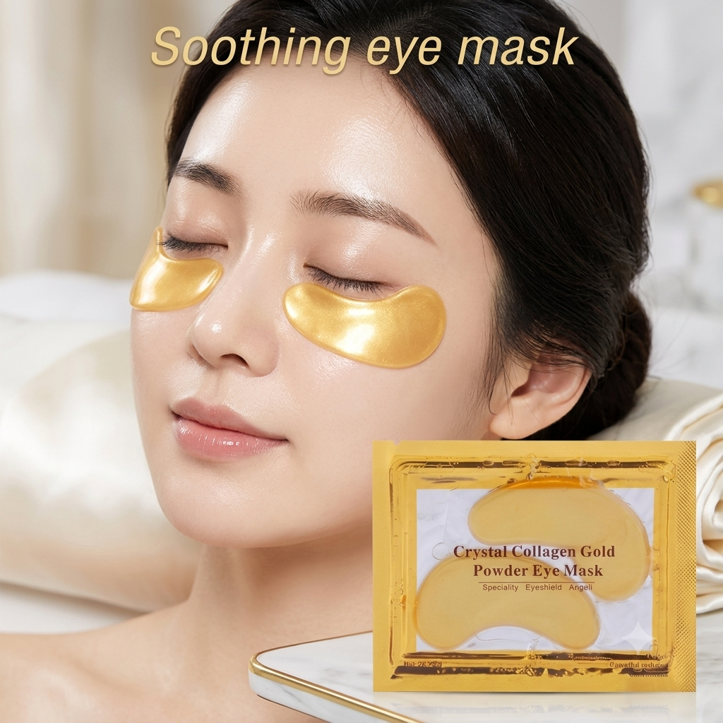 Korean Beauty Gold Crystal Collagen Patches Anti-Aging Acne Eye Mask 10 pieces Cosmetics Skin Care